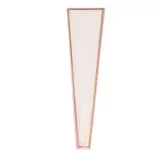 Rosegold keretes virágtasak fehér 50 db
