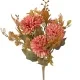 LD004-05 Krizantém selyemvirág csokor, 7 ágú, 34cm magas - Mályva