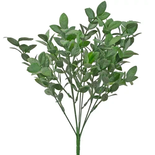 LD101-01 Műnövény bokor, 7 ágú, 35cm magas - Zöld