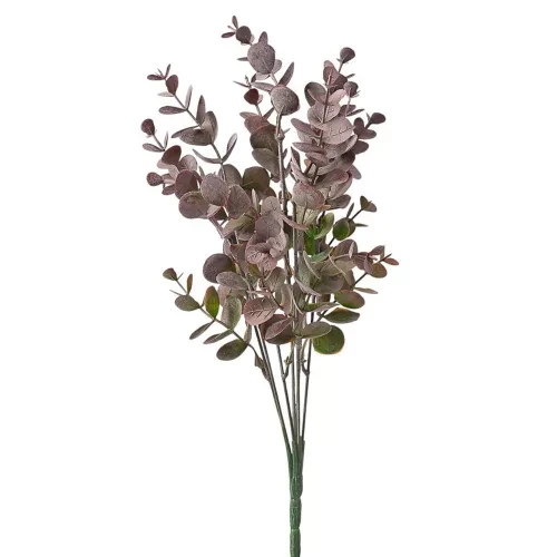 LD015-04 Eukaliptusz csokor, 7 ágú, 34cm magas - Lila