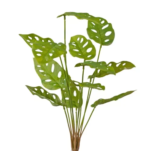 LD105-01 Monstera műnövény, 5 ágú, 56cm magas - Zöld