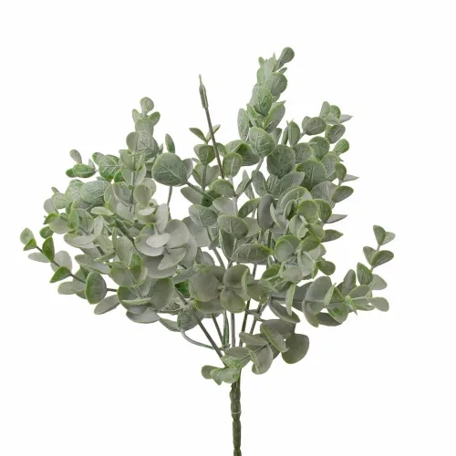 LD103-01 Műnövény bokor, 5 ágú, 32cm magas - Hamvas zöld
