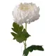 LD067-01 Krizantém selyemvirág szál, 65cm magas, virágfej átmérő: 14cm - Fehér