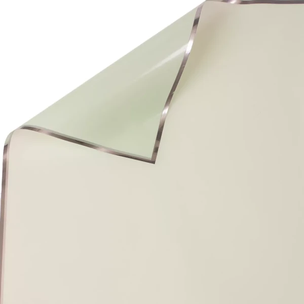 SK57-78 Fólia ív ezüst kerettel 57 x 57cm, 20db - Lakk pasztell zöld