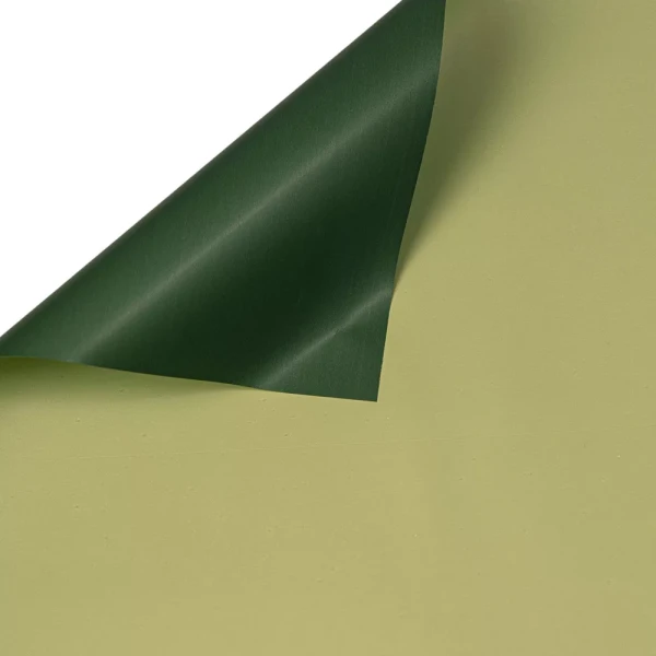 SDC58-5980 Kétszínű fólia ív 58cm x 58cm, 20db - Sötét zöld / Világoszöld